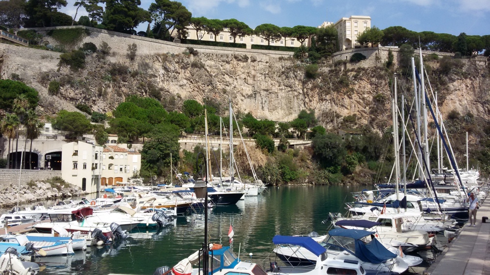 View of 'Port de Fontvieille' in Monaco. Very excited for the Monaco Yach Show from 23-26 Sept 2015.